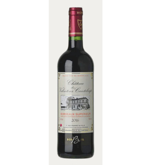 A bottle of Red wine with white background