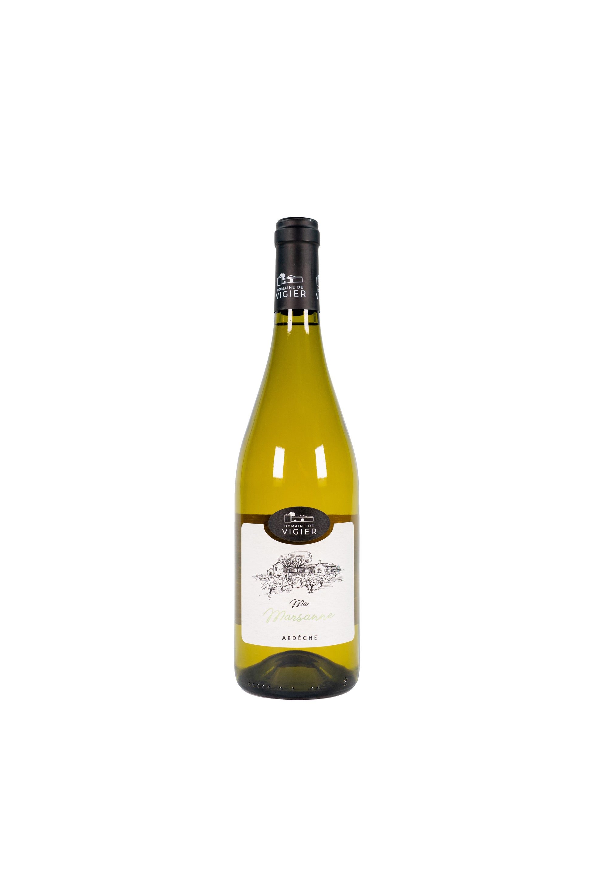 Bottle of white wine ma Marsanne by vigier